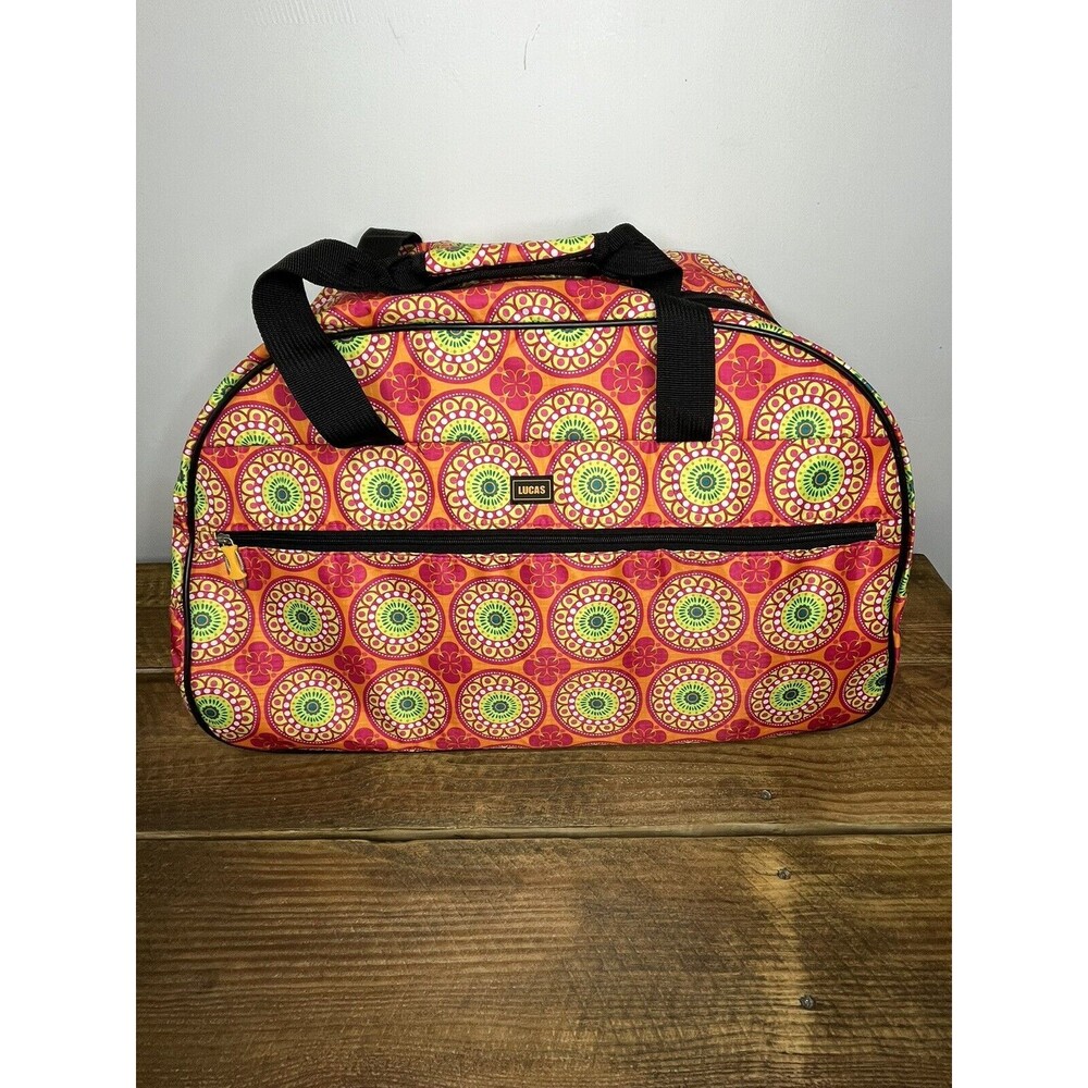 Lucas - Lightweight Pattern 22"Duffel Bag - Short Travel Suitcase with 2 Rollers